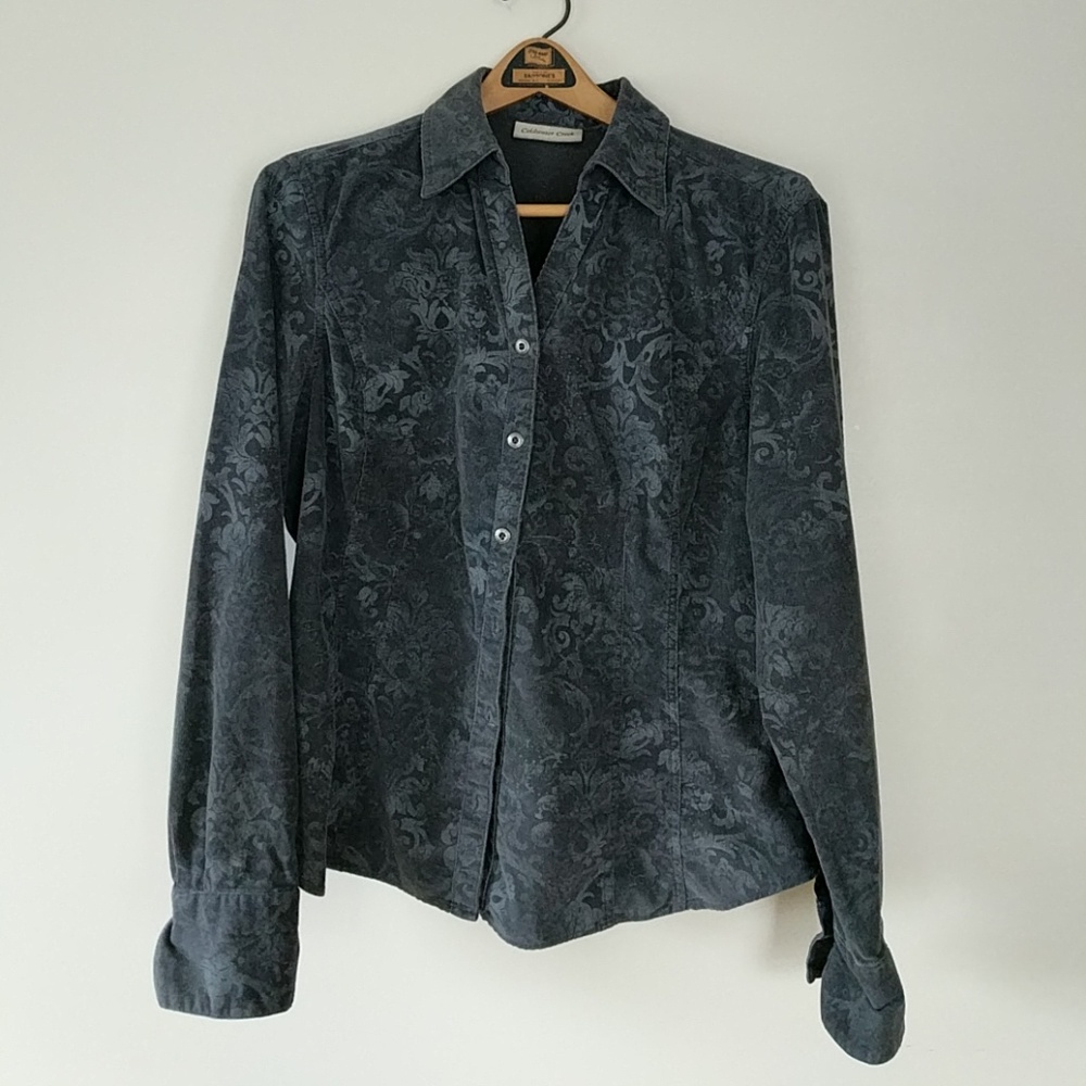 Coldwater Creek corduroyed button down shirt